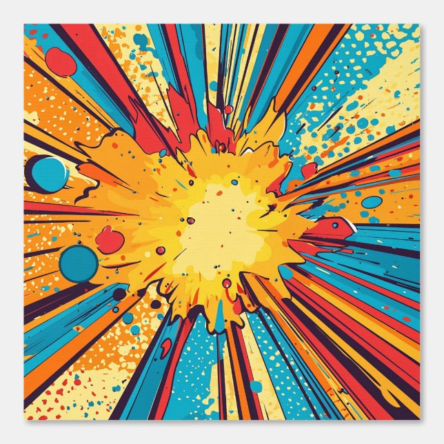 Comic Style Pop Art Explosion (11) Tapete (Vorderseite)
