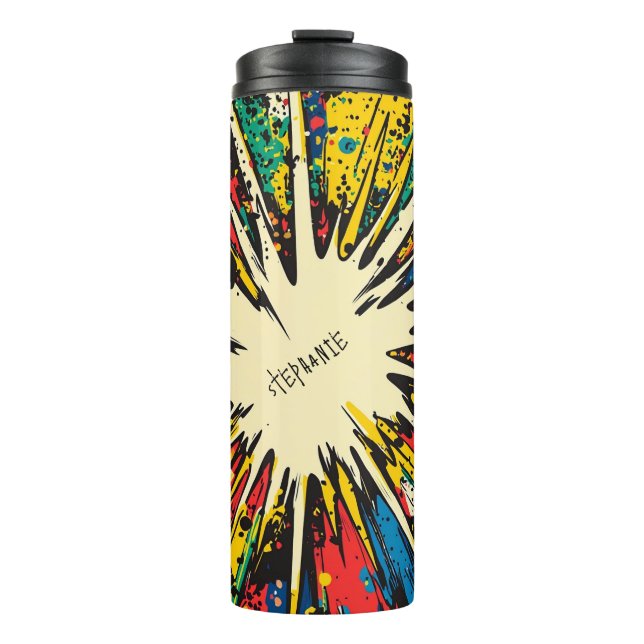 Comic Style Pop Art Explosion (2) Thermosbecher (Vorderseite)