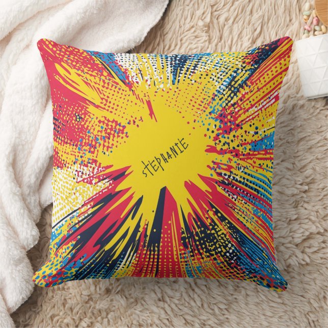 Comic Style Pop Art Explosion (3) Kissen (Decke)