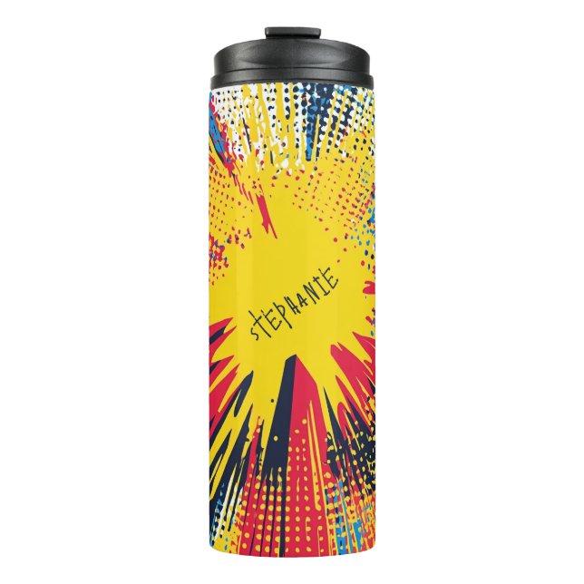 Comic Style Pop Art Explosion (3) Thermosbecher (Vorderseite)
