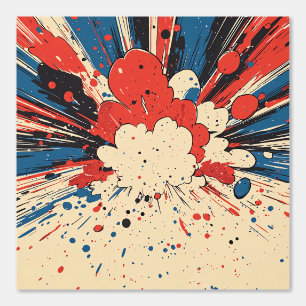 Comic Style Pop Art Explosion (4) Tapete
