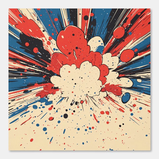 Comic Style Pop Art Explosion (4) Tapete (Vorderseite)