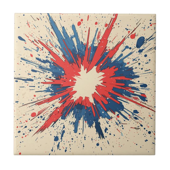 Comic Style Pop Art Explosion (5) Fliese (Vorderseite)