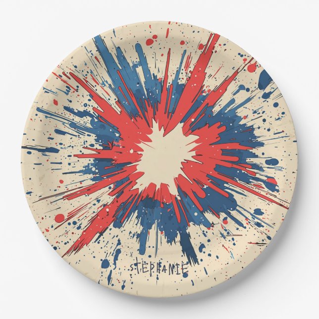 Comic Style Pop Art Explosion (5) Pappteller (Vorderseite)