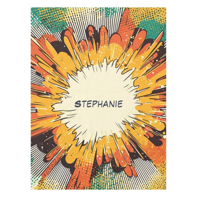 Comic Style Pop Art Explosion (6) Tischdecke (Vorderseite)