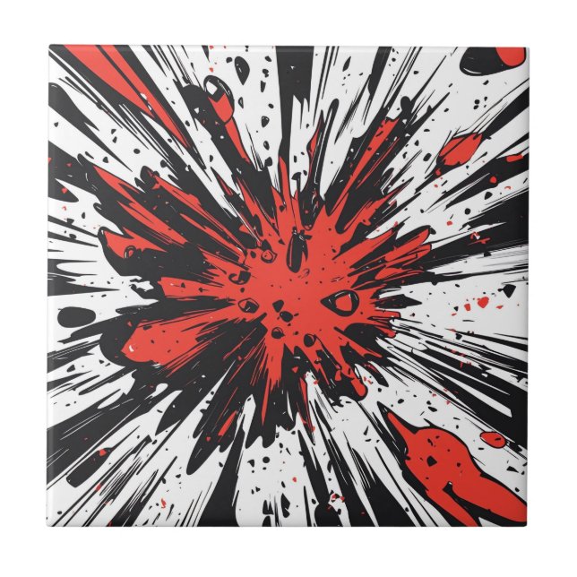 Comic Style Pop Art Explosion (7) Fliese (Vorderseite)