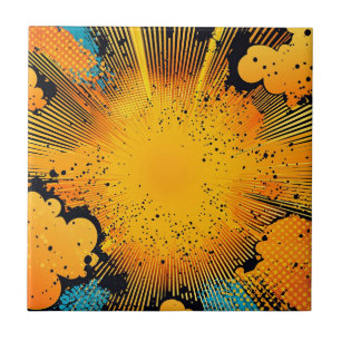 Comic Style Pop Art Explosion (8) Fliese