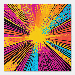 Comic Style Pop Art Explosion (9) Tapete