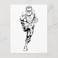 Comic Style - Running, Schwarz und Weiß