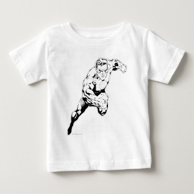 Comic Style - Swift Jump, Schwarz und Weiß Baby T-shirt (Vorderseite)