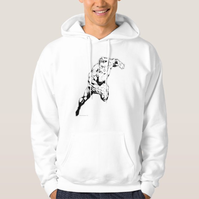 Comic Style - Swift Jump, Schwarz und Weiß Hoodie (Vorderseite)
