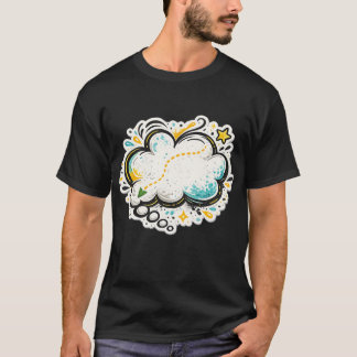 Comic Style Thought Bubble – Doodle Cloud Pop Art T-Shirt