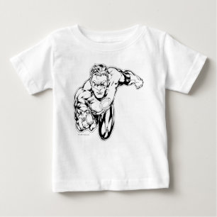 Comic Style - Vordere Klingeltöne, Schwarz und Wei Baby T-shirt