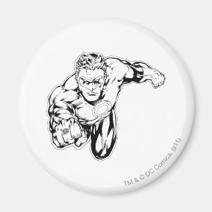 Comic Style - Vordere Klingeltöne, Schwarz und Wei Magnet