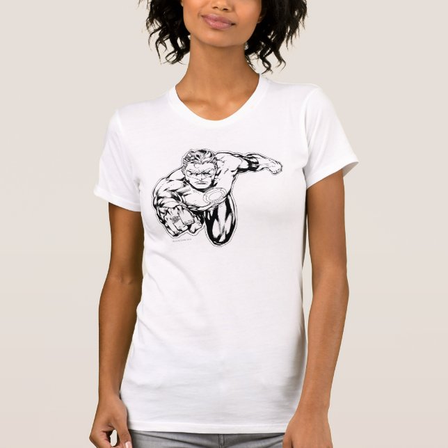 Comic Style - Vordere Klingeltöne, Schwarz und Wei T-Shirt (Vorderseite)