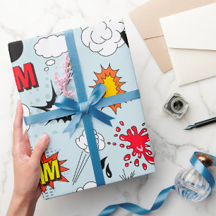 Comic-Symbole Geschenkpapier