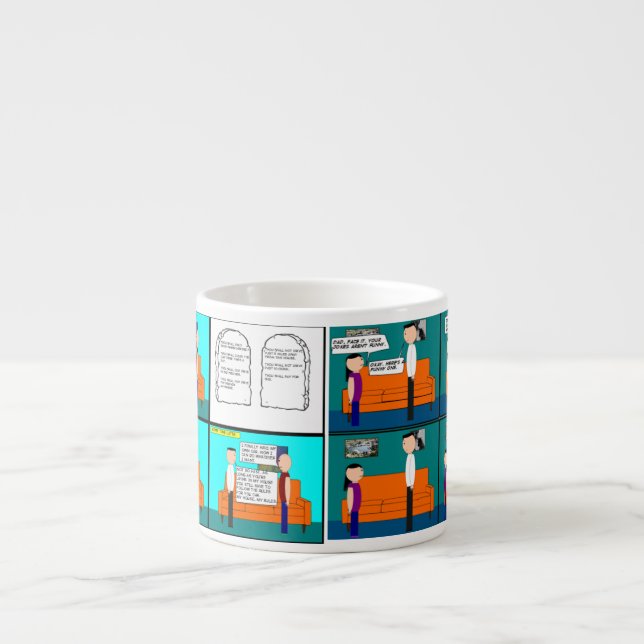 Comic-Tasse Espressotasse (Vorderseite)