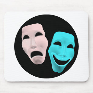 Comic-Theatermasken Mousepad