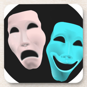 Comic-Theatermasken Untersetzer