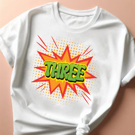 Comic Thema 3. Happy Geburtstag Tochter Colorful Tri-Blend Shirt