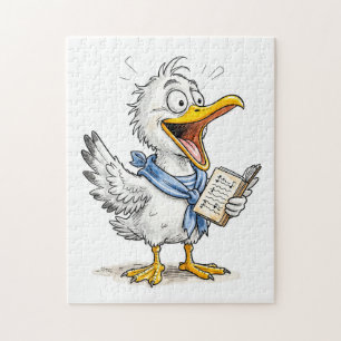 Comic-Vogel-Matrose-Besatzung Puzzle