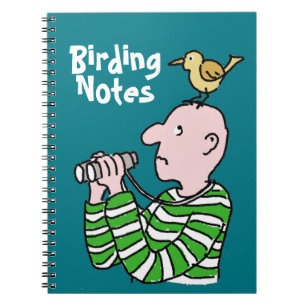 Comic-Vogelbeobachter & Vogel Notizblock