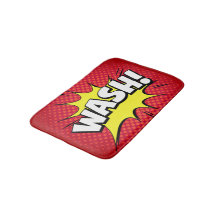 Comic "Wash!" Badermatte - rot