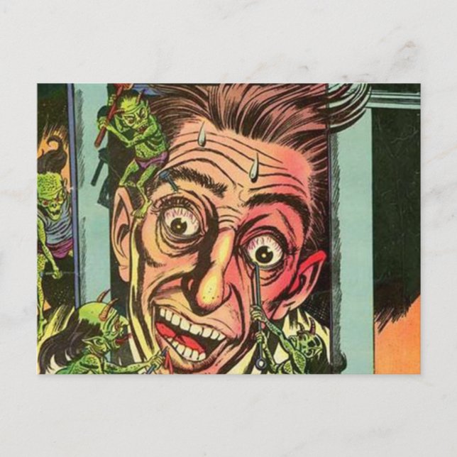 Comic "Weiße Schütteln" Postkarte (Vorderseite)