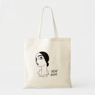 Comic Woman Potrait Tote Bag Tragetasche