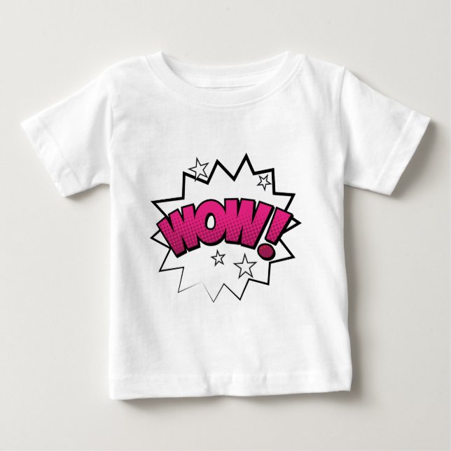 Comic wow baby t-shirt (Vorderseite)