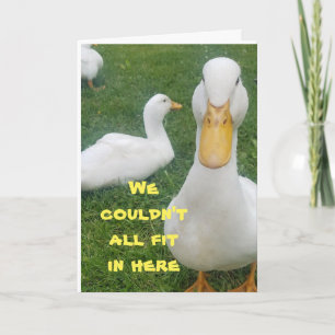 COMICAL DUCK SAGT GLÜCKLICH "GEBURTSTAG" KARTE
