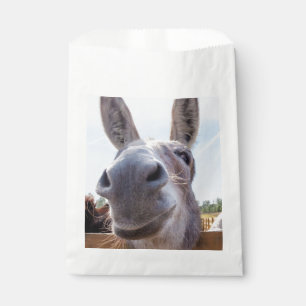 Comical Gray Smiling Donkey Geschenktütchen