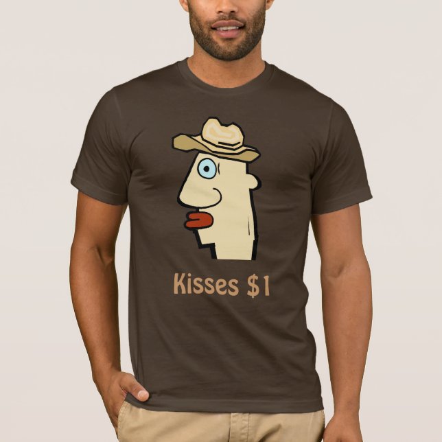 Comical Kisses $1, T-Shirt (Vorderseite)