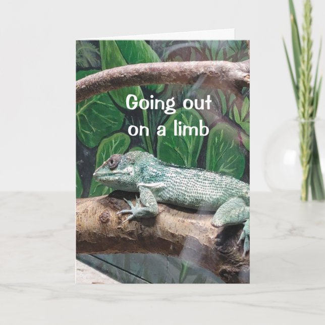 COMICAL LIZARD SAGT "SIE SIND 30" BIRTHDAY CARD KARTE (Vorderseite)