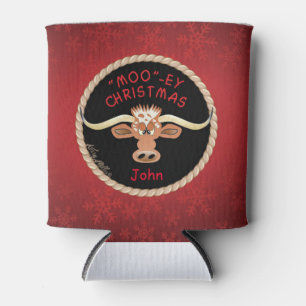 Comical Longhorn Steer Dosenkühler