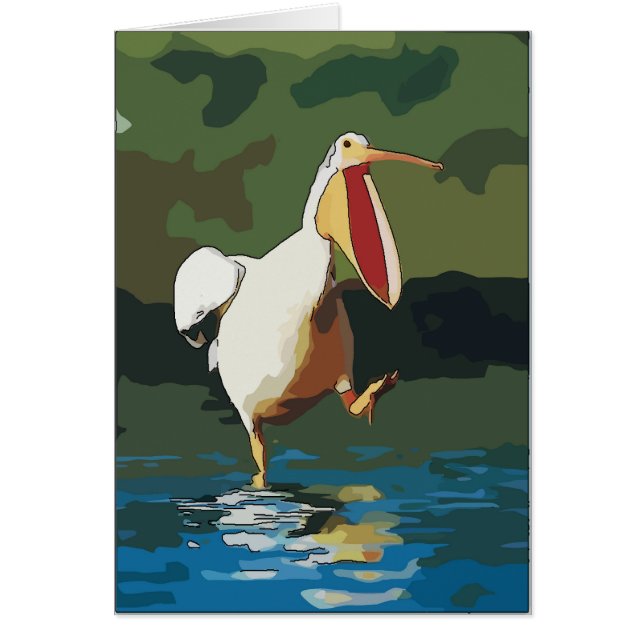 Comical Running Pelican (Vorne)