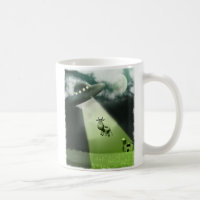 Comical UFO Cow Abduction Tasse