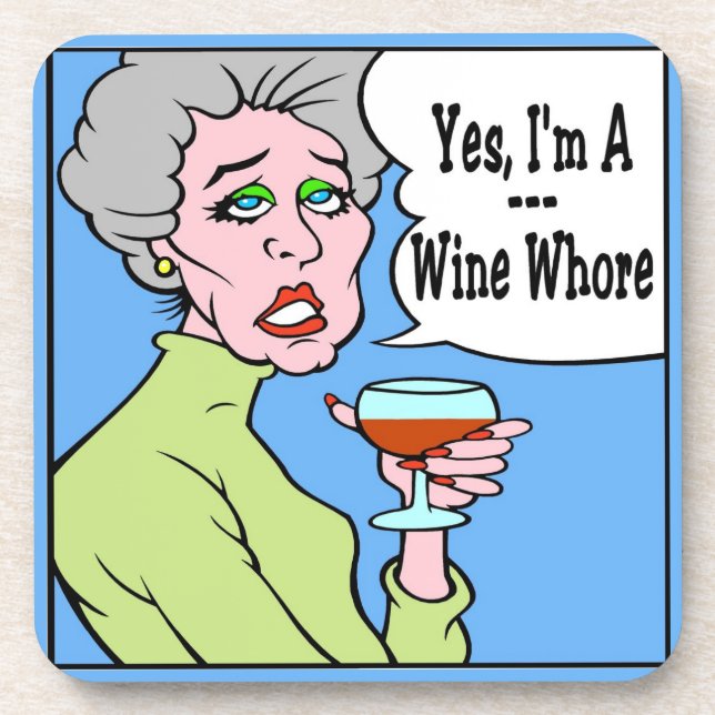 Comical Wine Untersetzer (Vorderseite)