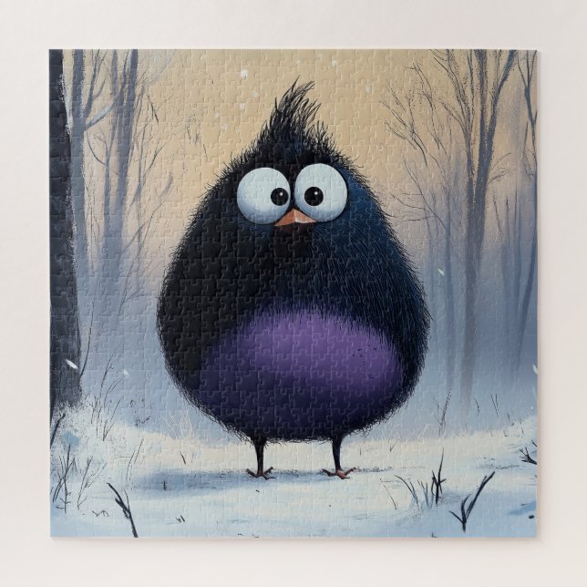 Comical Winter Bird Puzzle (Vertikal)