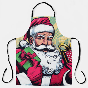 Comicbook-Weihnachtsmann/Weihnachten Schürze