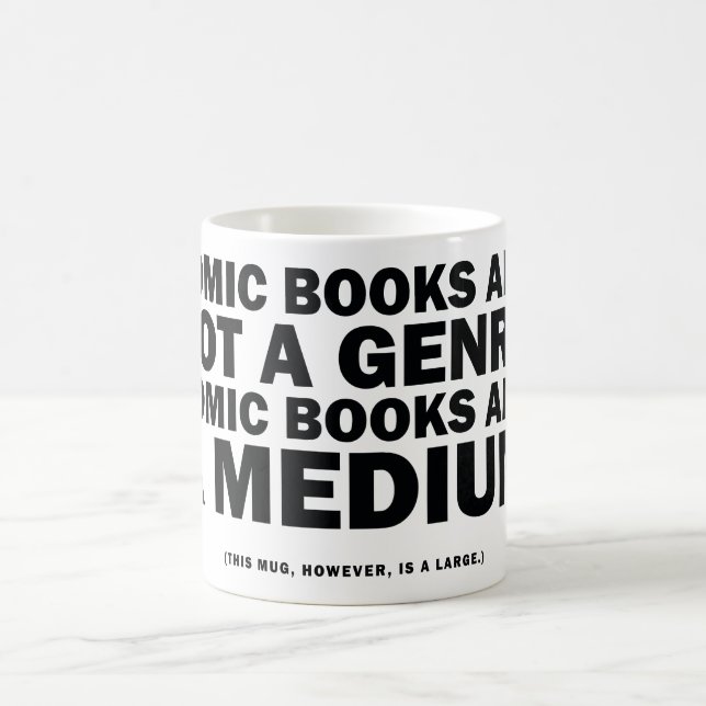 Comicbücher sind nicht ein Genre Kaffeetasse (Mittel)