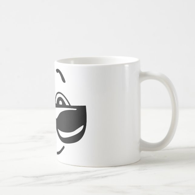 Comicen coole Emoticons Kaffeetasse (Rechts)