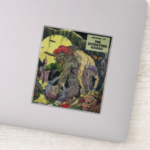 Comicen des Goldenen Horrors  40er Beängstigende C Aufkleber