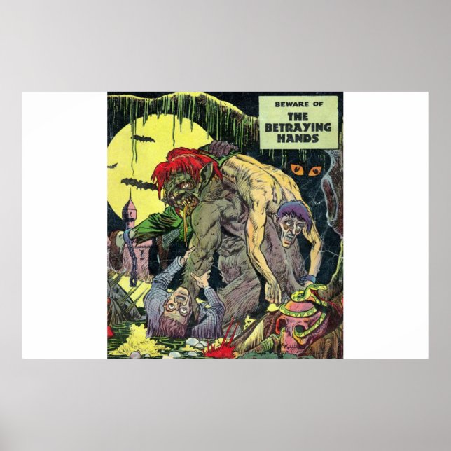 Comicen des Goldenen Horrors |40er Beängstigende C Poster (Vorne)