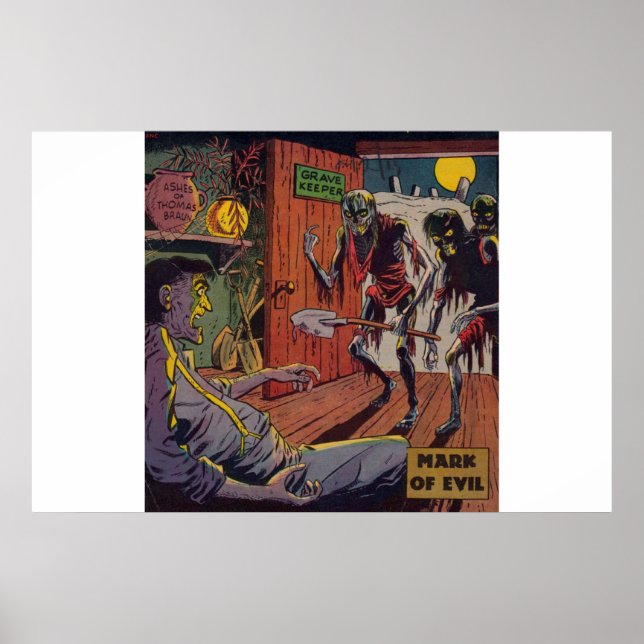 Comicen des Goldenen Horrors |70er Beängstigende C Poster (Vorne)