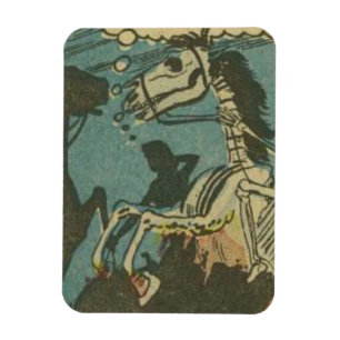 Comicen des Goldenen Horrors beängstigendes Retr Magnet
