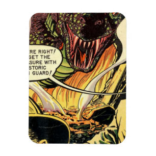 Comicen des Goldenen Horrors Comicen für Vintage Magnet