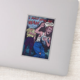 Comicen des Goldenen Horrors Vintage Comicen der Aufkleber