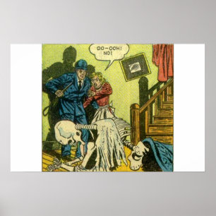 Comicen für beängstigende und Vintage Horror Poster