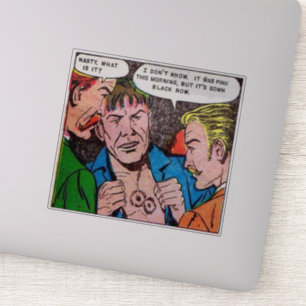 Comicen für Vintage Horror   Beängstigende Vintage Aufkleber